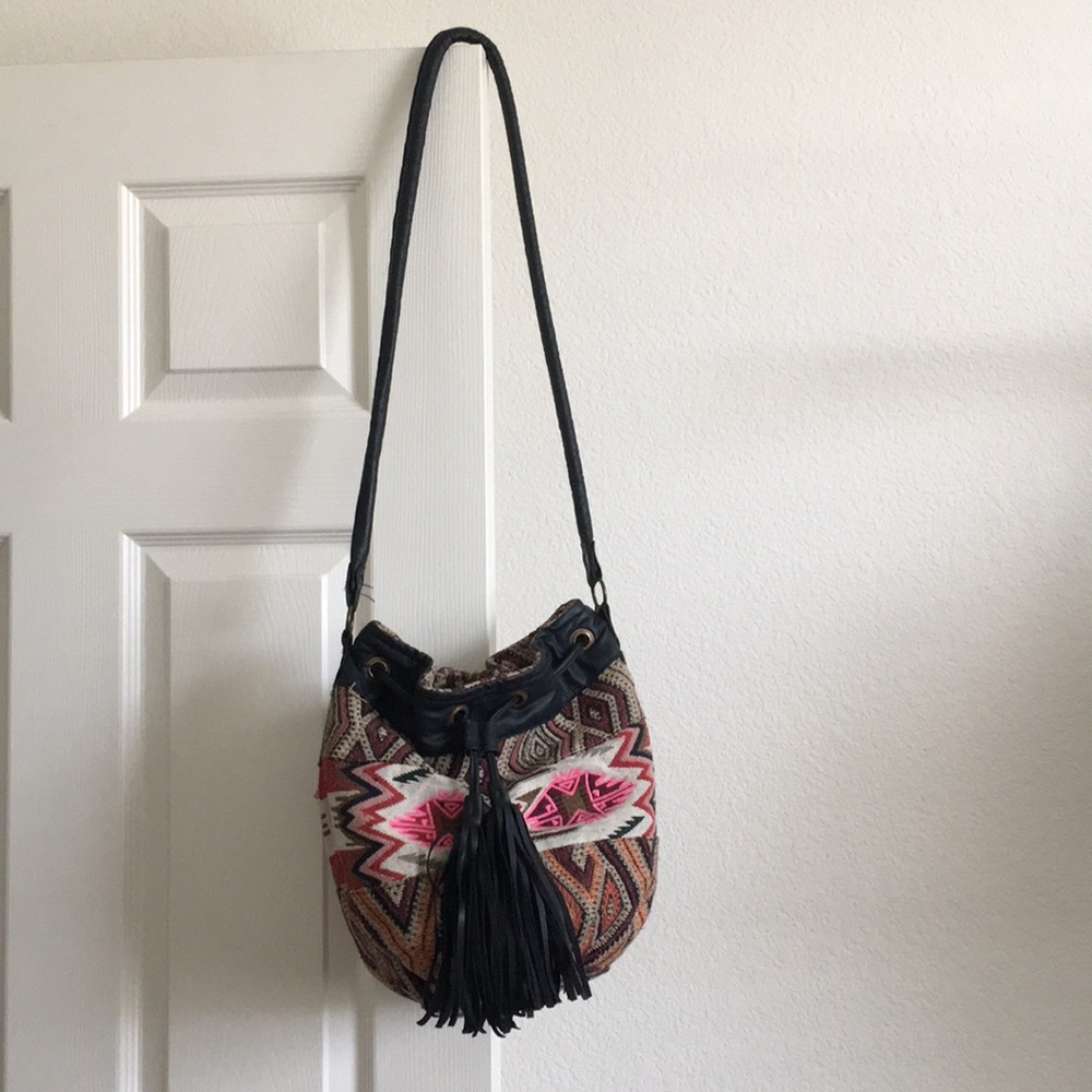 Aztec print crossbody bag